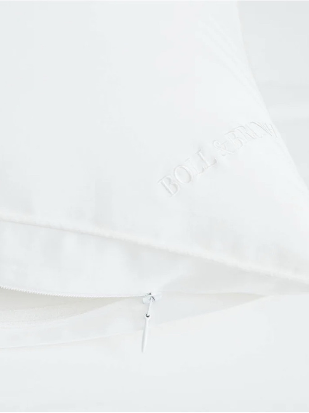 Boll & Branch King Pillow Protector White Sateen